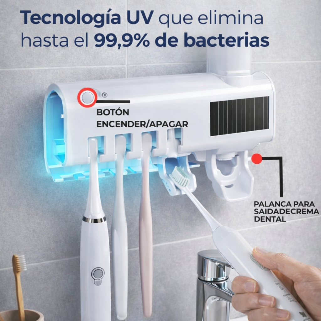 UVClean-Pro: Cada vez que usas tu cepillo, estás llevando bacterias directo a tu boca 🤢